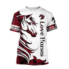 Awesome Hoodie 3D All Over Print Love Horse - Hoodie, T-Shirt, Zip Hoodies, Sweatshirt ND518