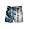 Awesome Hoodie 3D All Over Print Horse Camo Blue - Hoodie, T-Shirt, Zip Hoodies, Sweatshirt ND519