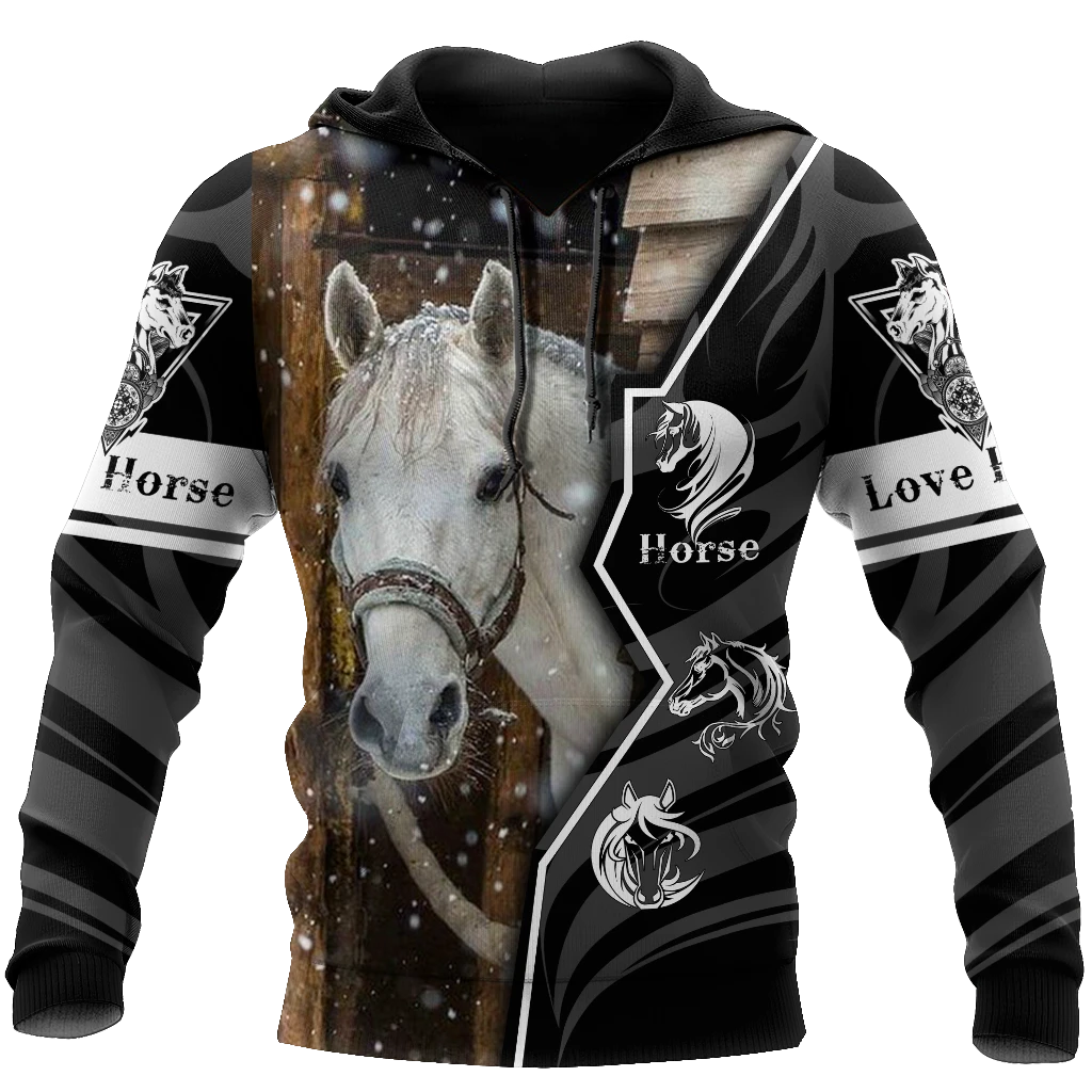 Awesome Hoodie 3D All Over Print Love Horse - Hoodie, T-Shirt, Zip Hoodies, Sweatshirt ND525