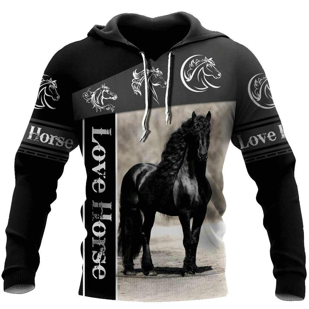 Awesome Hoodie 3D All Over Print Love Horse - Hoodie, T-Shirt, Zip Hoodies, Sweatshirt ND528