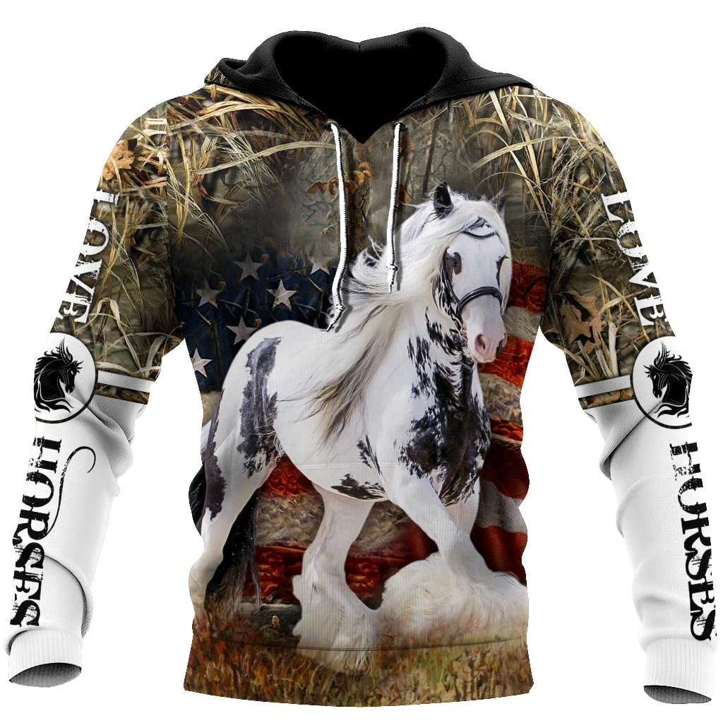 Awesome Hoodie 3D All Over Print Love Gypsy Horse American - Hoodie, T-Shirt, Zip Hoodies, Sweatshirt ND530