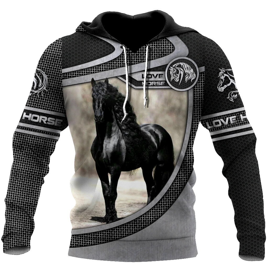 Awesome Hoodie 3D All Over Print Love Horse - Hoodie, T-Shirt, Zip Hoodies, Sweatshirt ND531