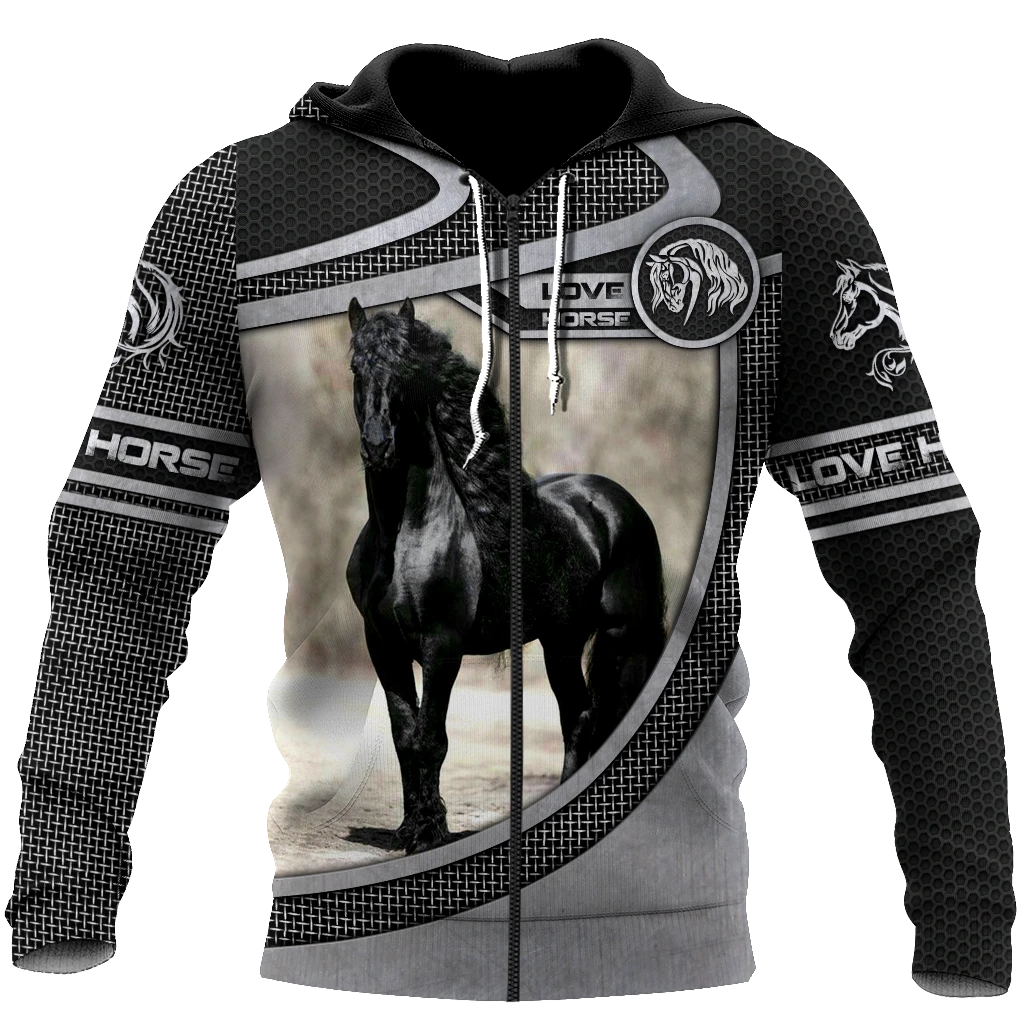 Awesome Hoodie 3D All Over Print Love Horse - Hoodie, T-Shirt, Zip Hoodies, Sweatshirt ND531