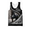 Awesome Hoodie 3D All Over Print Black Horse - Hoodie, T-Shirt, Zip Hoodies, Sweatshirt ND533