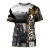 Awesome Hoodie 3D All Over Print Black Horse - Hoodie, T-Shirt, Zip Hoodies, Sweatshirt ND534