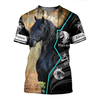 Awesome Hoodie 3D All Over Print Black Horse - Hoodie, T-Shirt, Zip Hoodies, Sweatshirt ND535