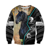 Awesome Hoodie 3D All Over Print Black Horse - Hoodie, T-Shirt, Zip Hoodies, Sweatshirt ND535