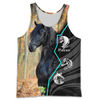 Awesome Hoodie 3D All Over Print Black Horse - Hoodie, T-Shirt, Zip Hoodies, Sweatshirt ND535