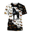 Awesome Hoodie 3D All Over Print Love Horse - Hoodie, T-Shirt, Zip Hoodies, Sweatshirt ND538