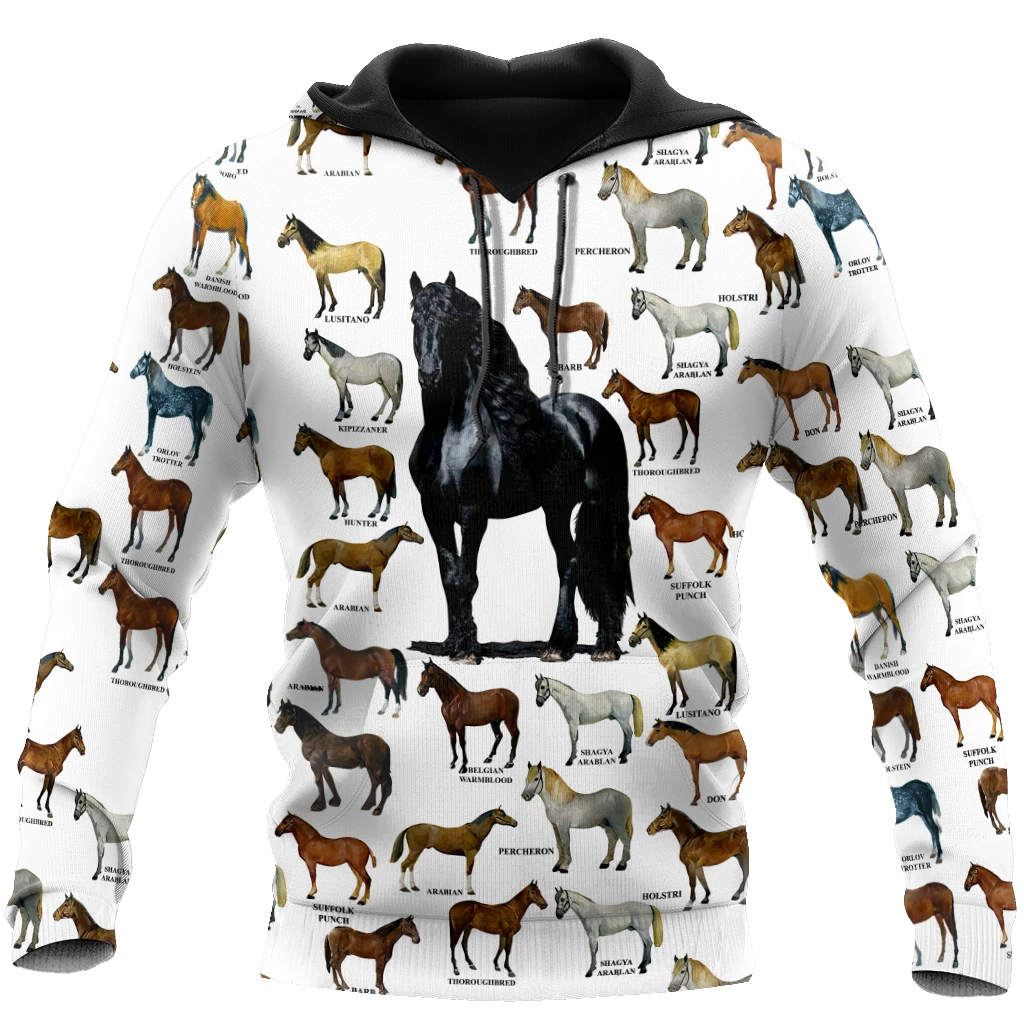 Awesome Hoodie 3D All Over Print Love Horse - Hoodie, T-Shirt, Zip Hoodies, Sweatshirt ND539
