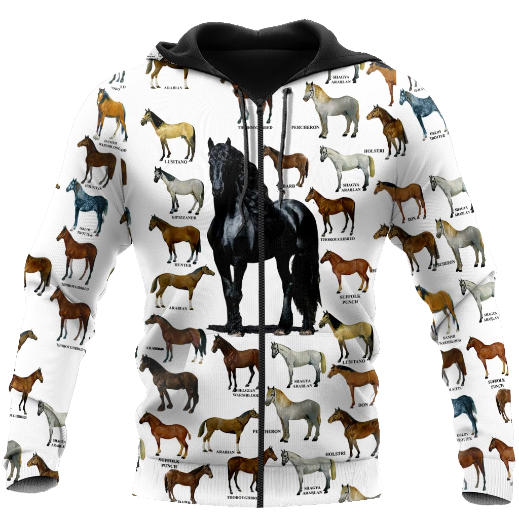 Awesome Hoodie 3D All Over Print Love Horse - Hoodie, T-Shirt, Zip Hoodies, Sweatshirt ND539