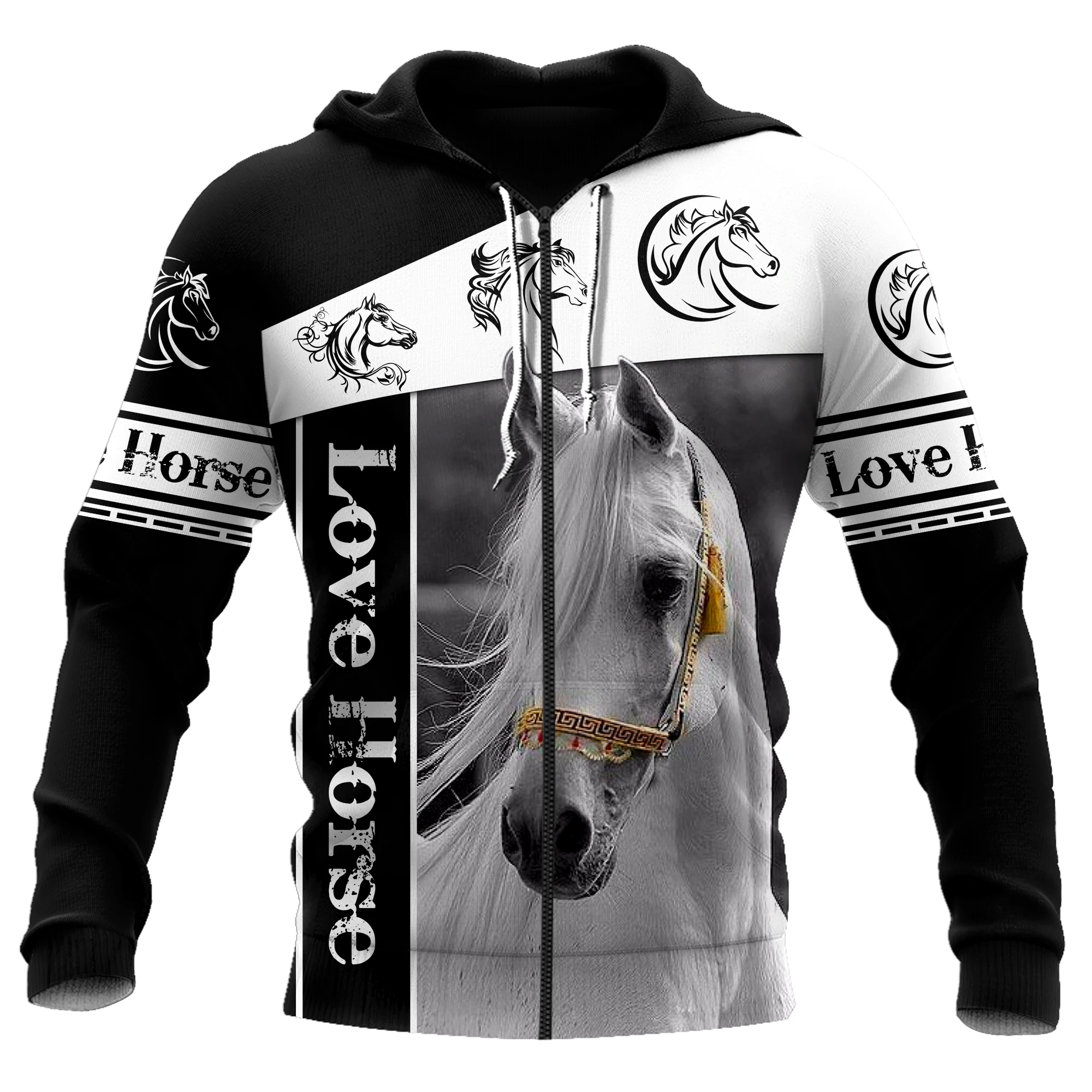 Awesome Hoodie 3D All Over Print Love Horse - Hoodie, T-Shirt, Zip Hoodies, Sweatshirt ND545