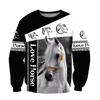 Awesome Hoodie 3D All Over Print Love Horse - Hoodie, T-Shirt, Zip Hoodies, Sweatshirt ND545