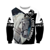Awesome Hoodie 3D All Over Print Love Horse - Hoodie, T-Shirt, Zip Hoodies, Sweatshirt ND546