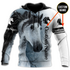 Awesome Hoodie 3D All Over Print Horse Custom Name - Hoodie, T-Shirt, Zip Hoodies, Sweatshirt ND548