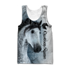 Awesome Hoodie 3D All Over Print Horse Custom Name - Hoodie, T-Shirt, Zip Hoodies, Sweatshirt ND548