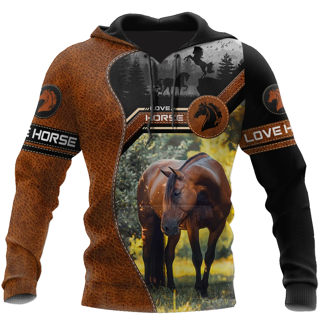 Awesome Hoodie 3D All Over Print Love Horse - Hoodie, T-Shirt, Zip Hoodies, Sweatshirt ND549