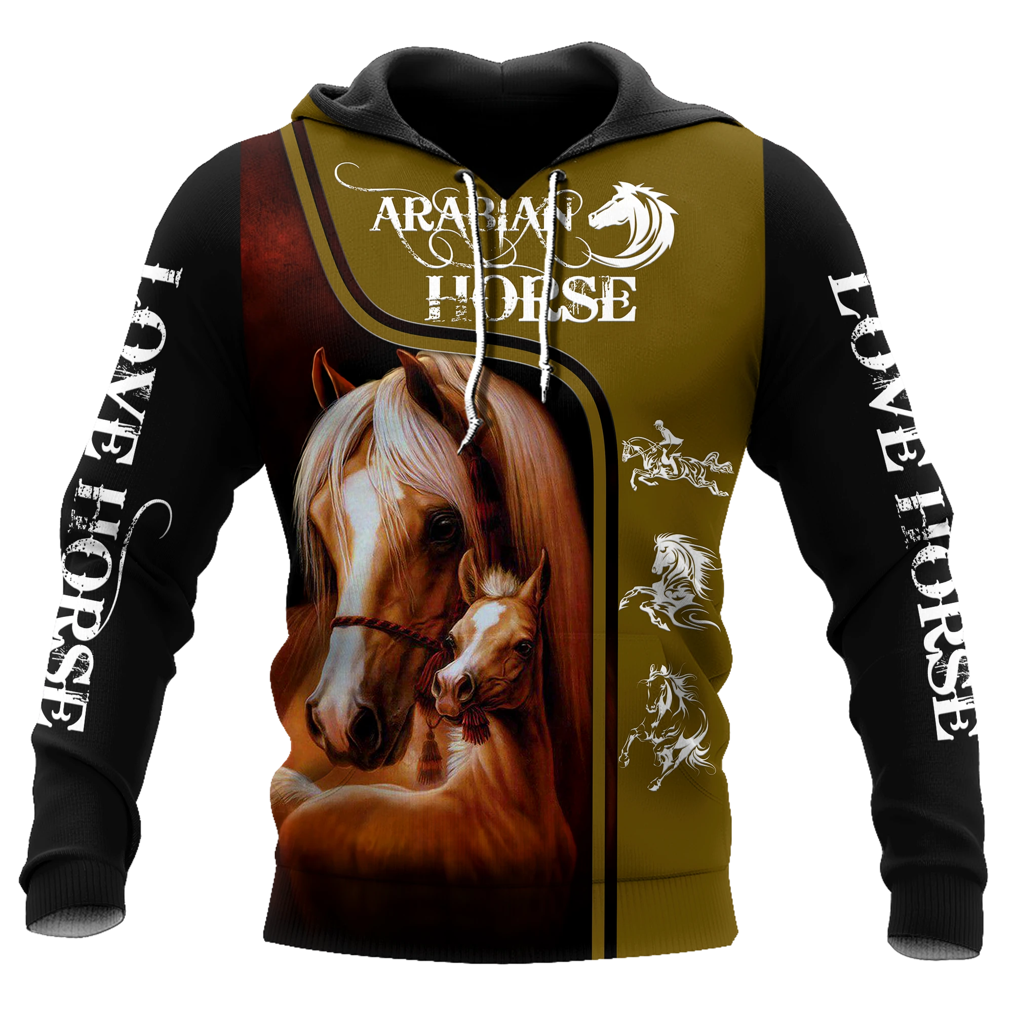Awesome Hoodie 3D All Over Print Arabian Horse - Hoodie, T-Shirt, Zip Hoodies, Sweatshirt ND553
