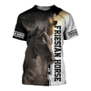 Awesome Hoodie 3D All Over Print Friesian Horse - Hoodie, T-Shirt, Zip Hoodies, Sweatshirt ND555