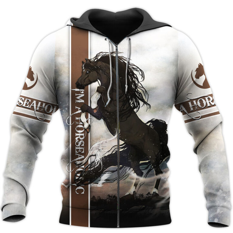 Awesome Hoodie 3D All Over Print Love Horse - Hoodie, T-Shirt, Zip Hoodies, Sweatshirt ND564