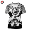 Awesome Hoodie 3D All Over Print Love Viking Tattoos- Hoodie, T-Shirt, Zip Hoodies, Sweatshirt ND567