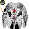 Awesome Hoodie 3D All Over Print Love Viking Tattoos- Hoodie, T-Shirt, Zip Hoodies, Sweatshirt ND570