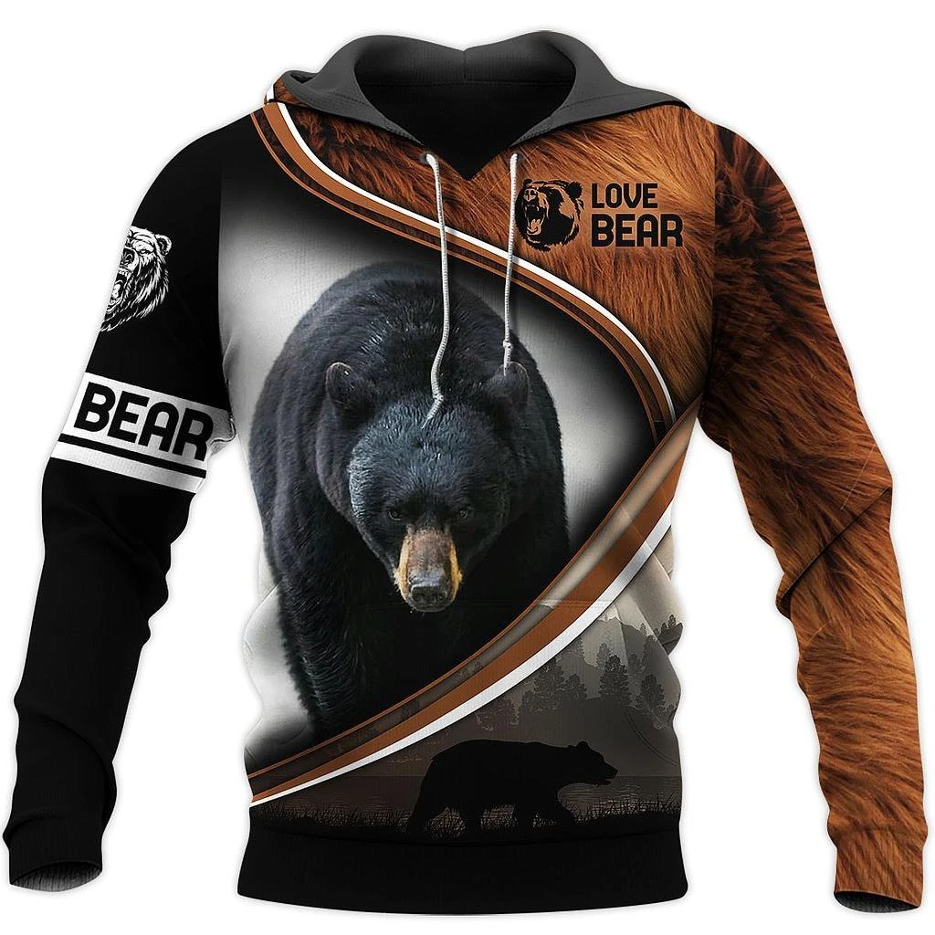 Awesome Hoodie 3D All Over Print Love Bear - Hoodie, T-Shirt, Zip Hoodies, Sweatshirt ND587