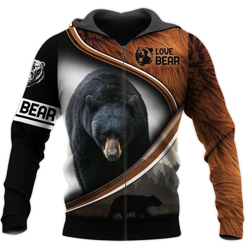Awesome Hoodie 3D All Over Print Love Bear - Hoodie, T-Shirt, Zip Hoodies, Sweatshirt ND587