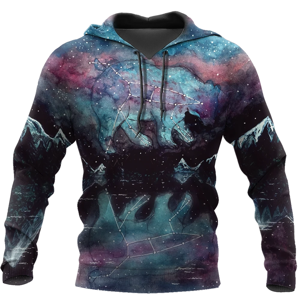Awesome Hoodie 3D All Over Print Love Bear Galaxy- Hoodie, T-Shirt, Zip Hoodies, Sweatshirt ND596