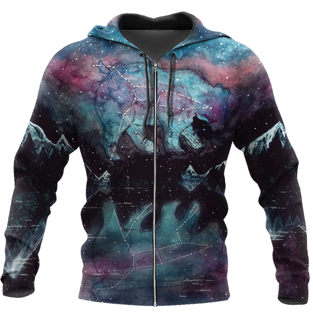 Awesome Hoodie 3D All Over Print Love Bear Galaxy- Hoodie, T-Shirt, Zip Hoodies, Sweatshirt ND596