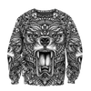 Awesome Hoodie 3D All Over Print Bear Tattoos- Hoodie, T-Shirt, Zip Hoodies, Sweatshirt ND600