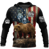 Awesome Hoodie 3D All Over Print Bear Hunter - Hoodie, T-Shirt, Zip Hoodies, Sweatshirt ND602