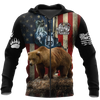 Awesome Hoodie 3D All Over Print Bear Hunter - Hoodie, T-Shirt, Zip Hoodies, Sweatshirt ND602