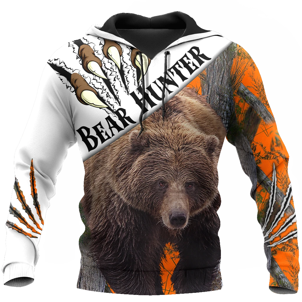 Awesome Hoodie 3D All Over Print Bear Hunting - Hoodie, T-Shirt, Zip Hoodies, Sweatshirt ND607