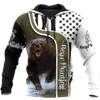 Awesome Hoodie 3D All Over Print Bear Hunting - Hoodie, T-Shirt, Zip Hoodies, Sweatshirt ND608