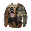 Awesome Hoodie 3D All Over Print Bear Hunter - Hoodie, T-Shirt, Zip Hoodies, Sweatshirt ND610