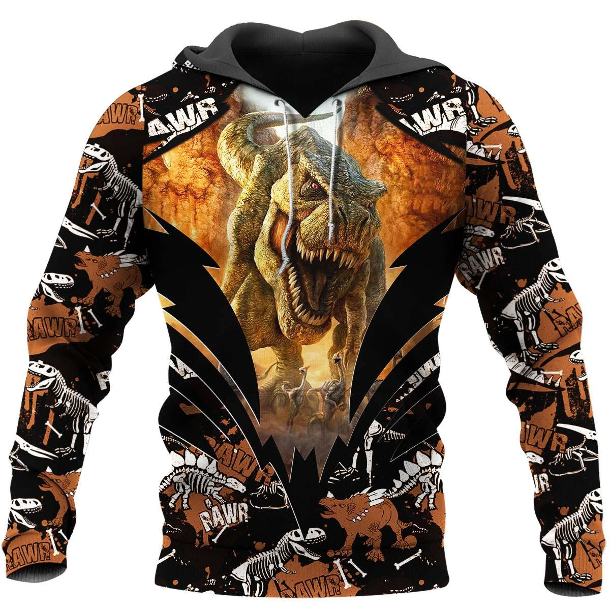 Awesome Hoodie 3D All Over Print Tyrannosaurus - Hoodie, T-Shirt, Zip Hoodies, Sweatshirt ND617