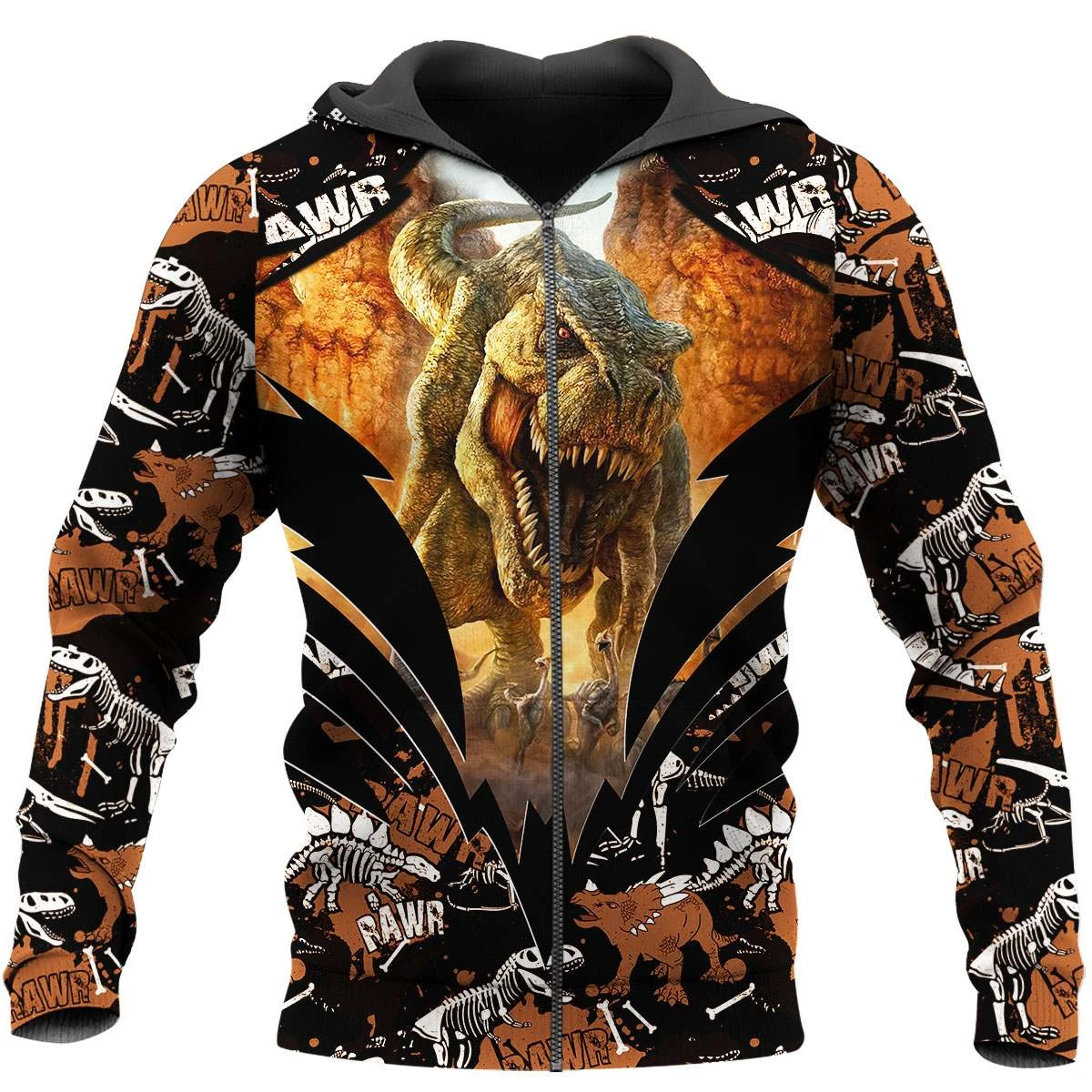 Awesome Hoodie 3D All Over Print Tyrannosaurus - Hoodie, T-Shirt, Zip Hoodies, Sweatshirt ND617