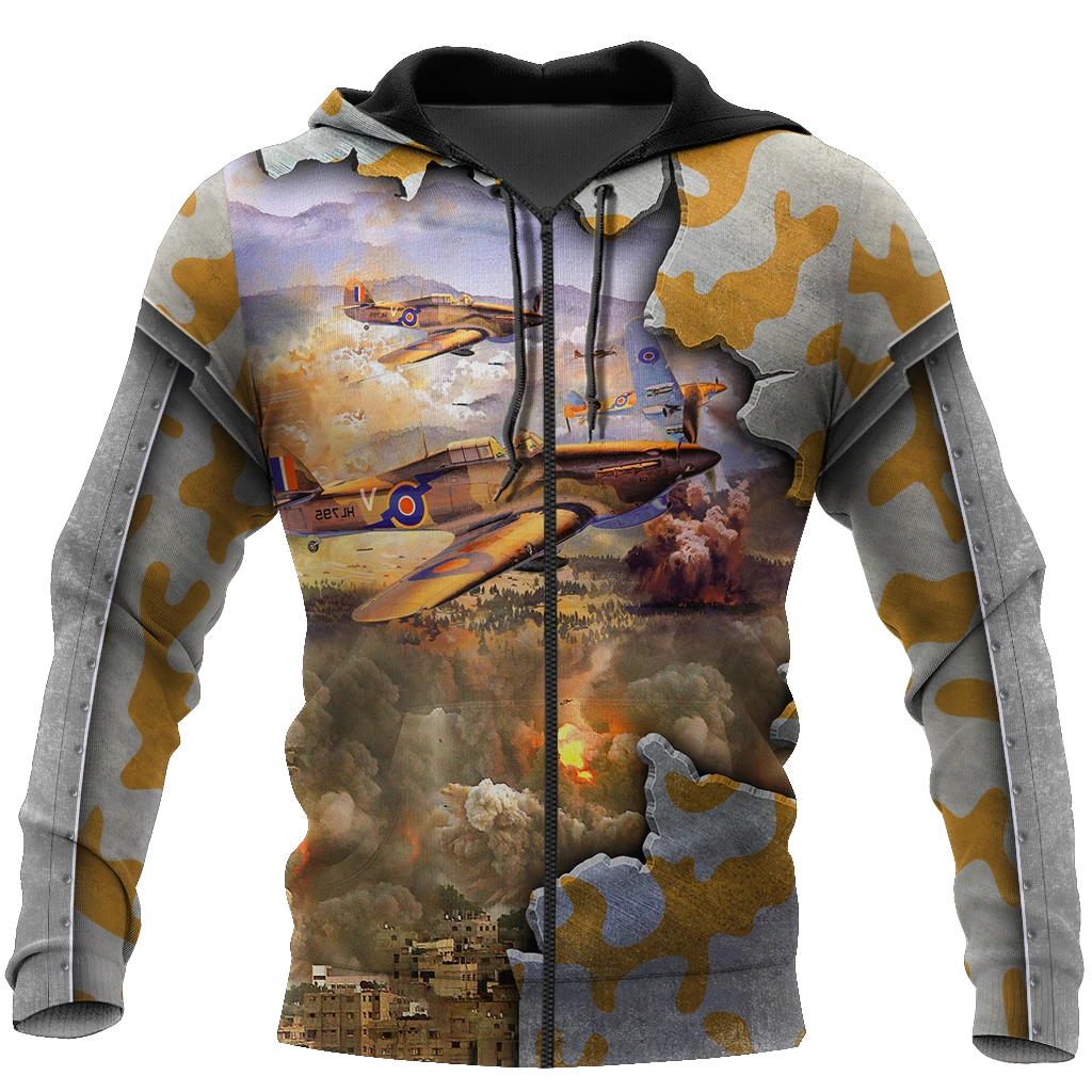 Awesome Hoodie 3D All Over Print Air Force Aircraft Supermarine Spitfire - Hoodie, T-Shirt, Zip Hoodies, Sweatshirt ND629