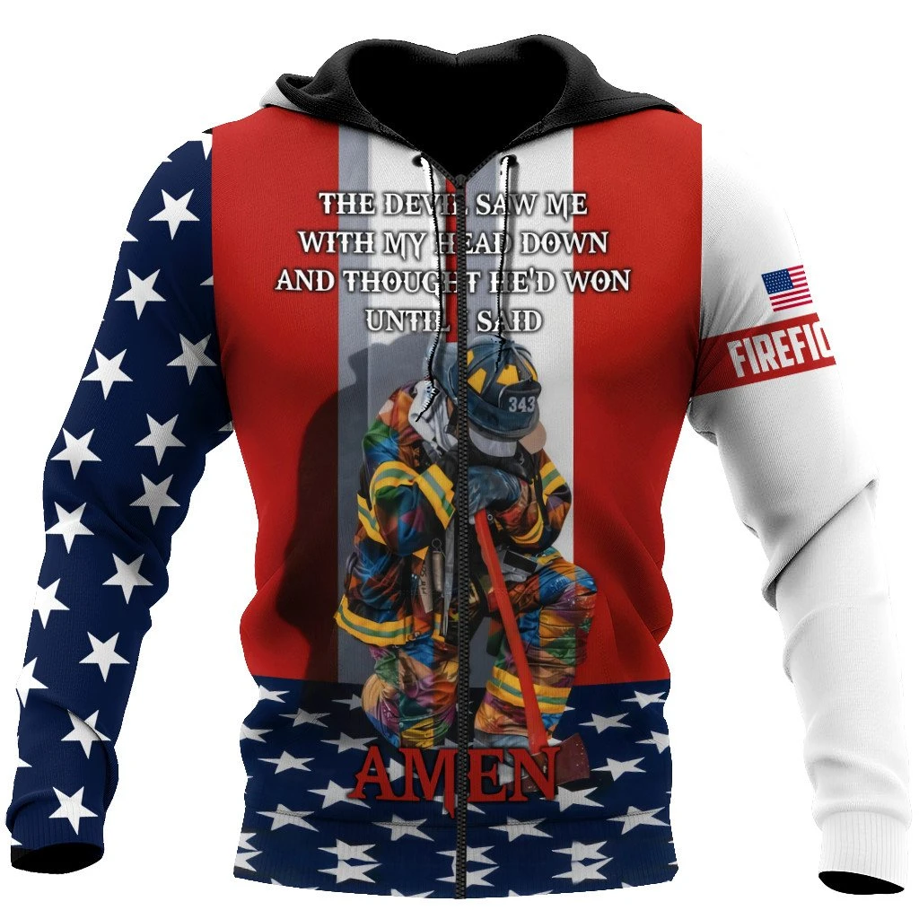 Awesome Hoodie 3D All Over Print Firefighter - Hoodie, T-Shirt, Zip Hoodies, Sweatshirt ND631