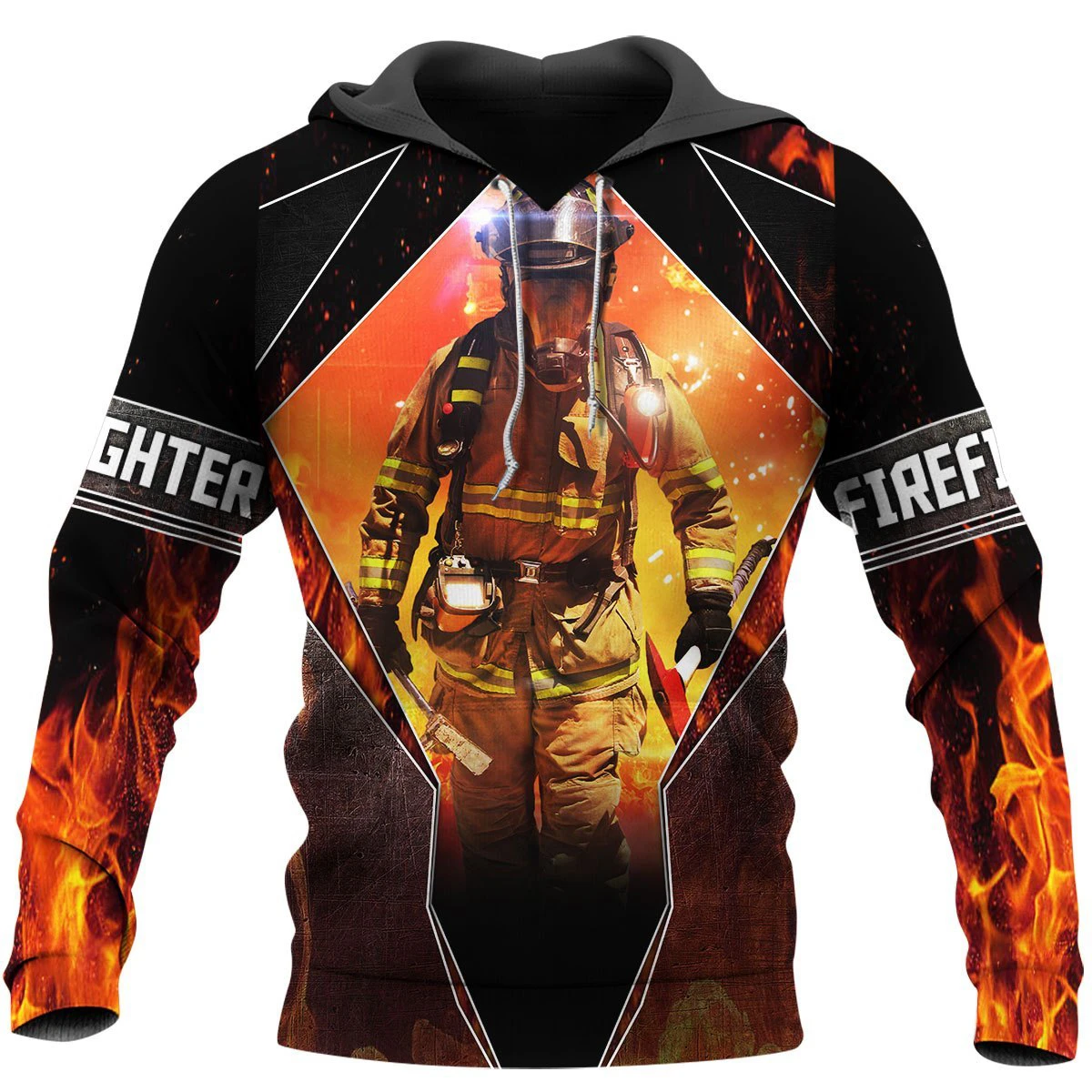 Awesome Hoodie 3D All Over Print Firefighter - Hoodie, T-Shirt, Zip Hoodies, Sweatshirt ND633