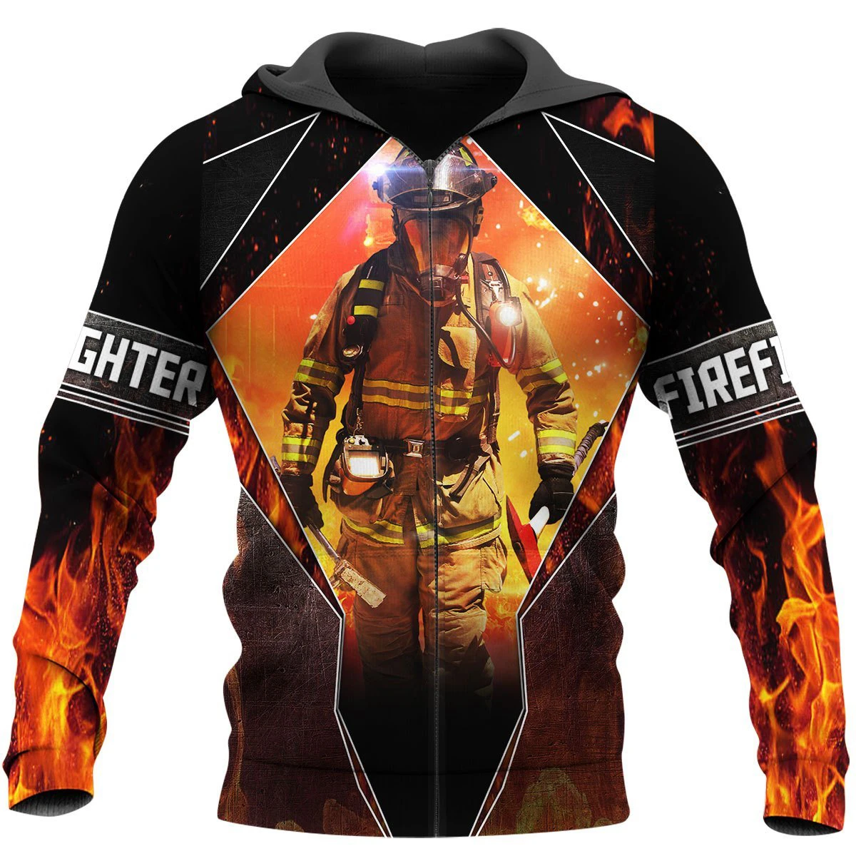 Awesome Hoodie 3D All Over Print Firefighter - Hoodie, T-Shirt, Zip Hoodies, Sweatshirt ND633
