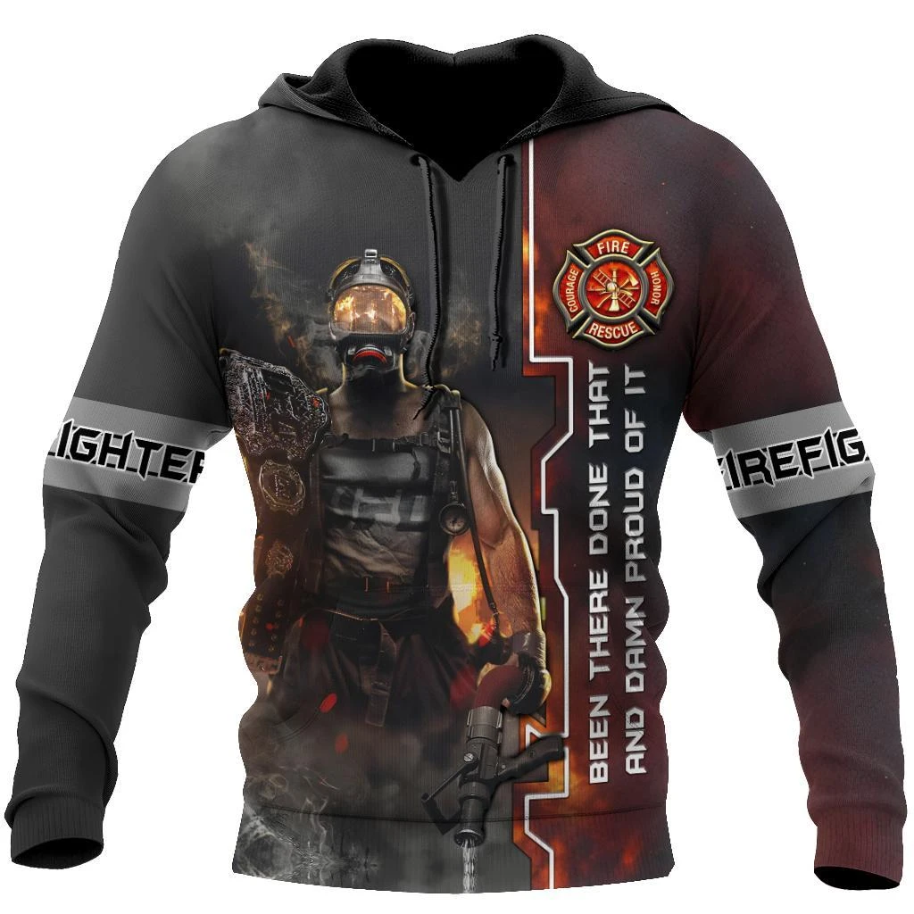 Awesome Hoodie 3D All Over Print Firefighter - Hoodie, T-Shirt, Zip Hoodies, Sweatshirt ND636