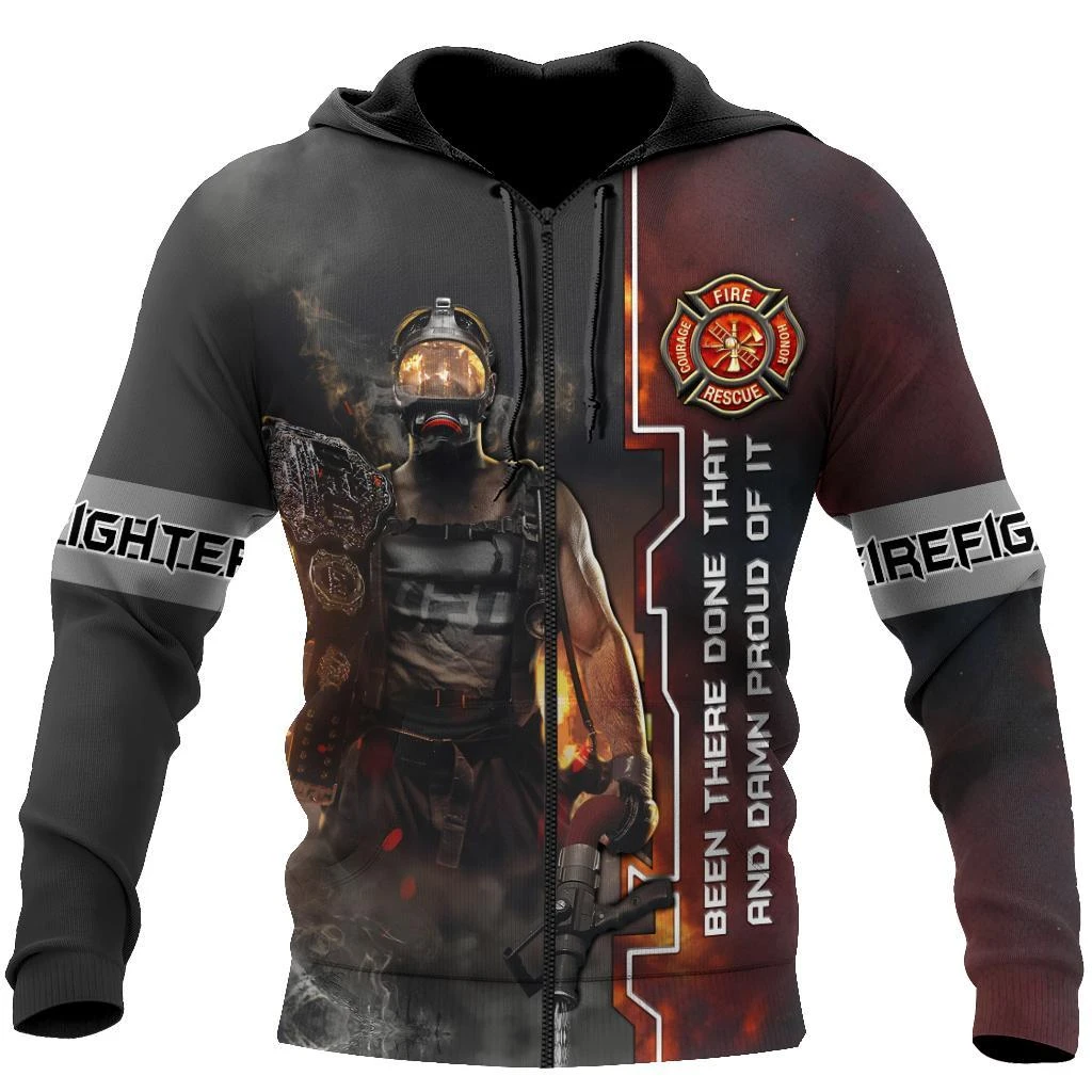 Awesome Hoodie 3D All Over Print Firefighter - Hoodie, T-Shirt, Zip Hoodies, Sweatshirt ND636