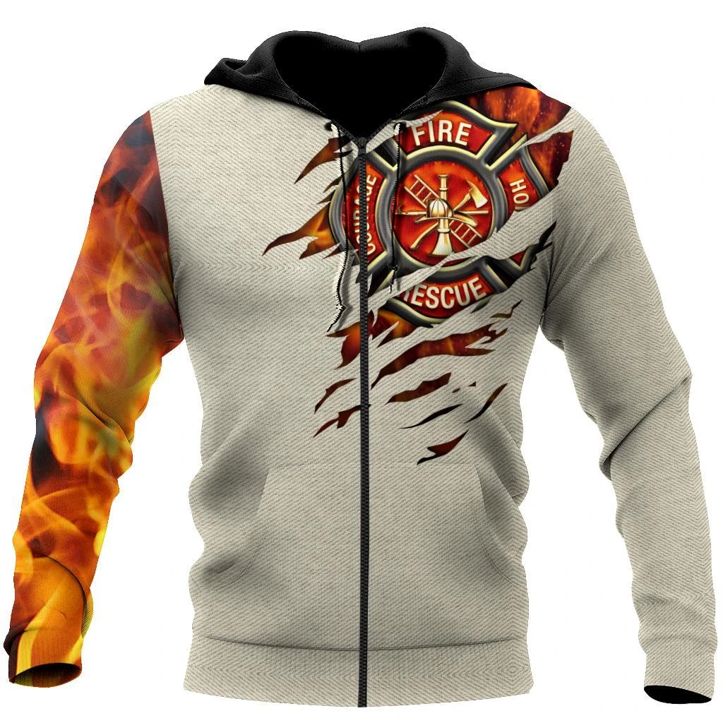 Awesome Hoodie 3D All Over Print Firefighter - Hoodie, T-Shirt, Zip Hoodies, Sweatshirt ND641