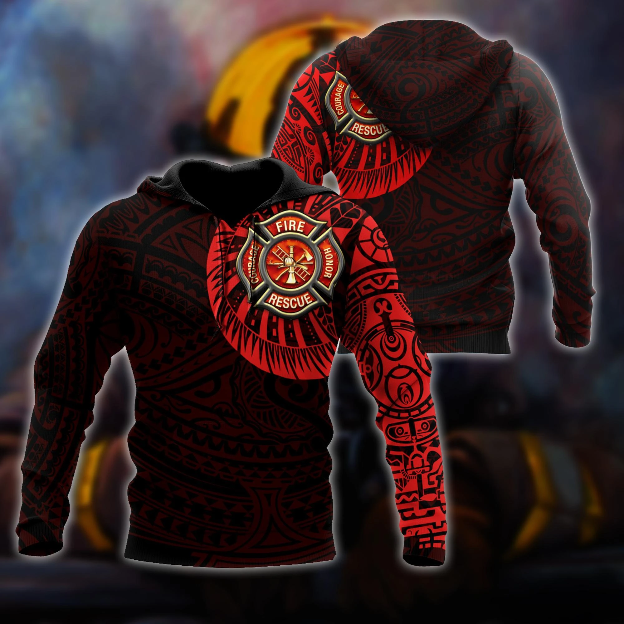 Awesome Hoodie 3D All Over Print Firefighter - Hoodie, T-Shirt, Zip Hoodies, Sweatshirt ND643