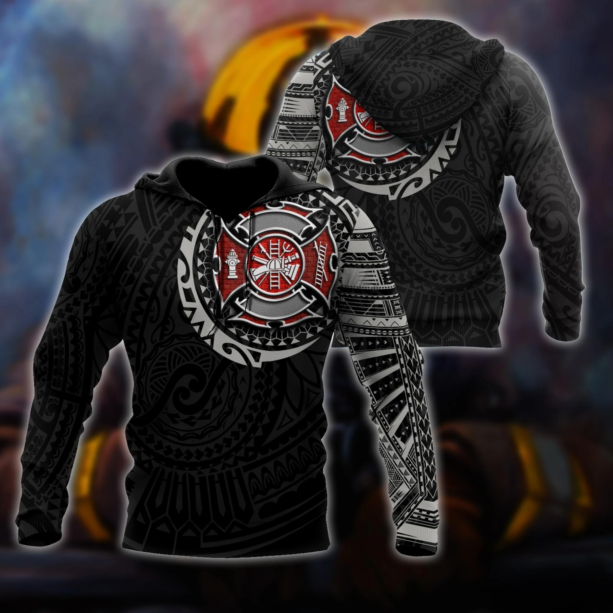 Awesome Hoodie 3D All Over Print Firefighter - Hoodie, T-Shirt, Zip Hoodies, Sweatshirt ND644