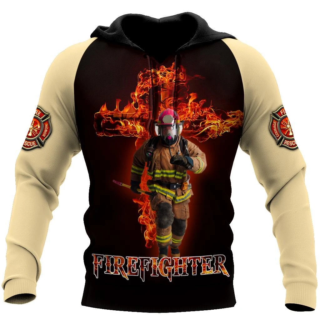 Awesome Hoodie 3D All Over Print Firefighter - Hoodie, T-Shirt, Zip Hoodies, Sweatshirt ND645