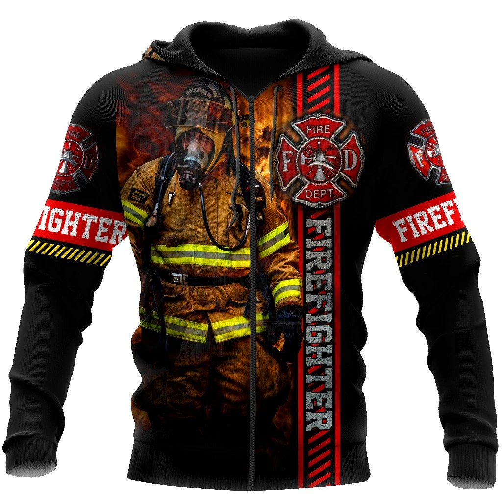 Awesome Hoodie 3D All Over Print Firefighter - Hoodie, T-Shirt, Zip Hoodies, Sweatshirt ND647
