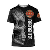 Awesome Hoodie 3D All Over Print Skull Firefighter - Hoodie, T-Shirt, Zip Hoodies, Sweatshirt ND650